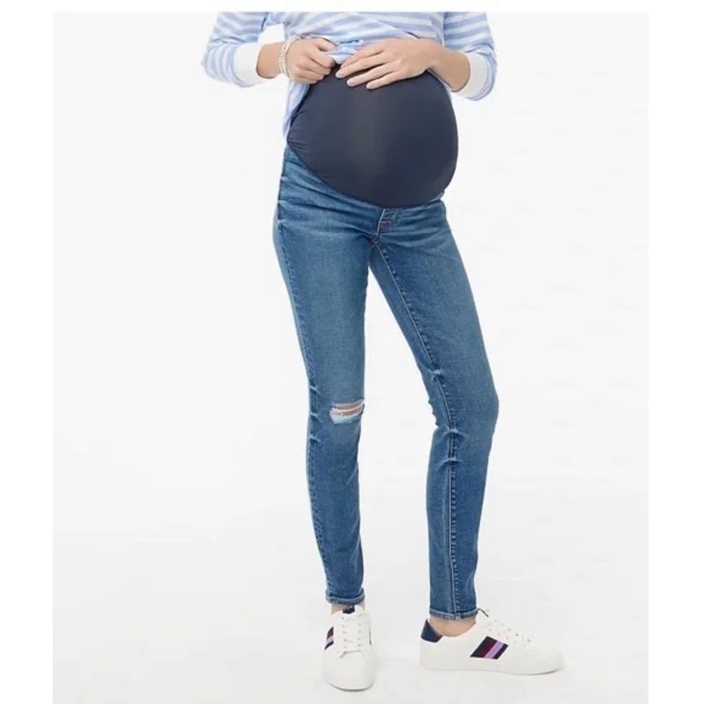 J CREW WOMEN MATERNITY SIGNATURE STRECH JEANS - Picture 1 of 7